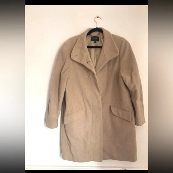 House of Fraser size 10 beige wool blend jacket / coat - Picture 1 of 7